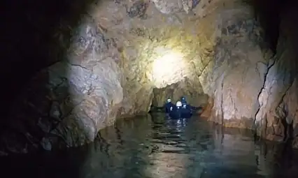 Develi'nin derinlikleri keşfediliyor! Gizemli mağarada dalış yaptılar