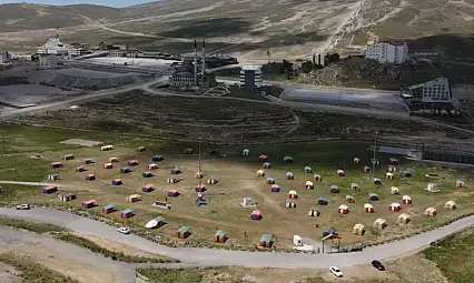 Erciyes'te çadır ve karavan fiyatları belli oldu