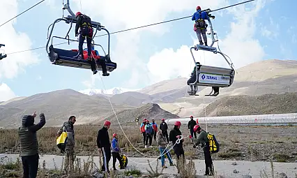 Erciyes'te ilk karın ardından dikkat çeken hazırlık!