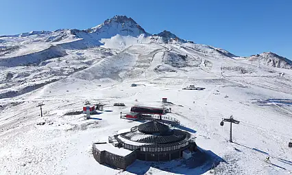 Erciyes'te kar kalınlığı bakın ne kadar oldu?