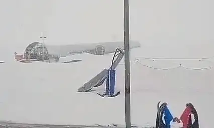 Erciyes'te mayıs sürprizi : Kar yağışı devam ediyor