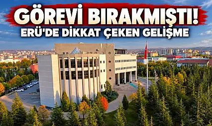 Erciyes Üniversitesi'nde Cumhurbaşkanı Erdoğan'ın ödül verdiği isme yeni görev!