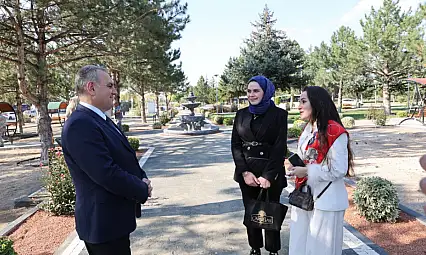Erciyes Üniversitesi'nde yeni sosyal alan: Kampüsteki parkta çalışmalar sürüyor