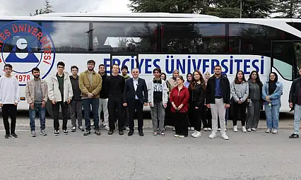 Erciyes Üniversitesi öğrencileri Kayseri'yi bu rotayla tanıdı
