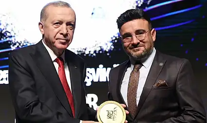 ERÜ bilim gururu: Prof. Yılmaz TÜSEB-Teşvik Ödülü'nü Cumhurbaşkanı'ndan aldı!