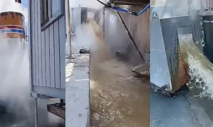 Flaş! Kayseri topraklarından fışkırdı.. Debisi 96, derecesi 64