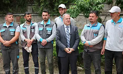 Hacılar'da personele teşekkür...