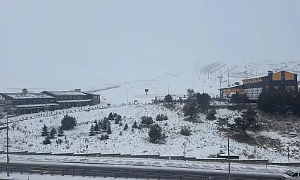 İç Anadolu'nun zirvesine kar yağdı