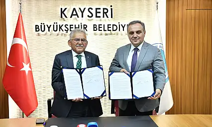 İmzalar atıldı.... Büyükşehir ve ERÜ iş birliği yapacak!