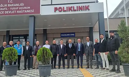 İncesu'da hastaları sevindiren ziyaret!  Milletvekili ziyaret etti