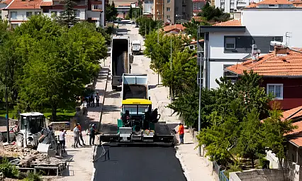 İncesu'da sıcak asfalt çalışması başladı