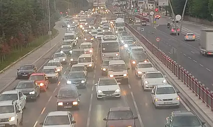 İşte Kayseri'de trafiğin kilitlendiği o anların görüntüleri!