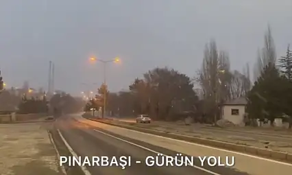 İşte Kayseri'nin kar yağan yolları!