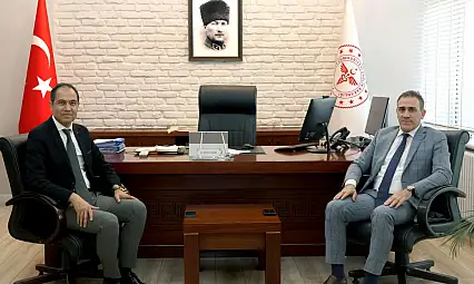 Kaymakam Memiş, Müdür Erşan'ı ziyaret etti
