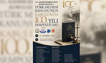 Kayseri Barosu'nun 100. yılında dikkat çeken buluşma