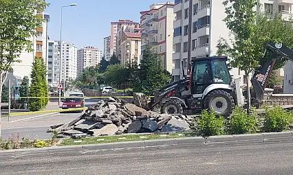 Kayseri'de 5 gün kapalı olacak yolda çalışmalar başladı