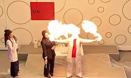 Kayseri'de alevlerin yükseldiği gösteriye yoğun ilgi