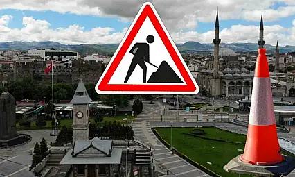Kayseri'de bir yol trafiğe kapandı