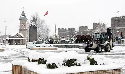 Kayseri'de bugün 8 ilçeye kar yağacak