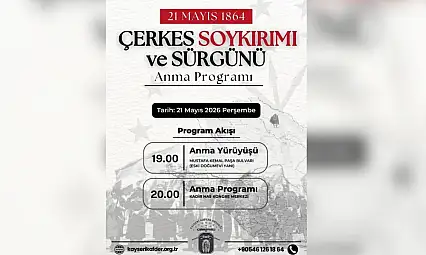 Kayseri'de Çerkesler 21 Mayıs'ta sürgün ve soykırımı anacak