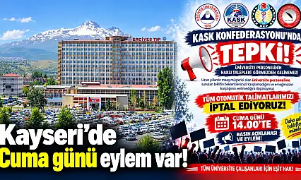 Kayseri'de Cuma günü eylem var!