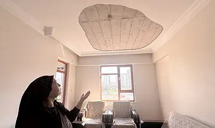 Kayseri'de tavan üzerine düşmüştü! Gözünü kaybetti