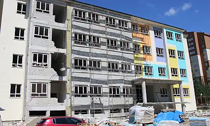 Kayseri'de deprem nedeniyle yıkılan okulda son durum!