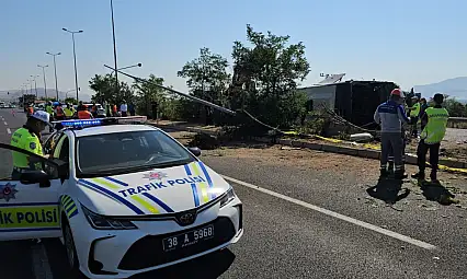 Kayseri'de devrilen yolcu otobüsünden acı haber geldi
