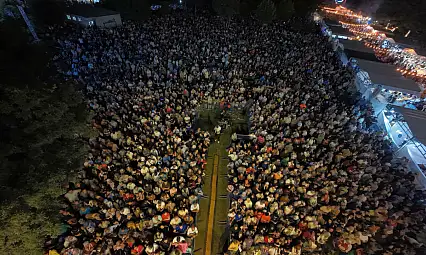 Kayseri'de dikkat çeken kalabalık! İzlemek için akın ettiler