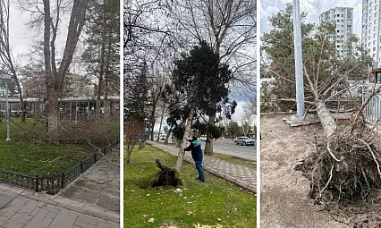 Kayseri'de fırtına sonrası seferberlik