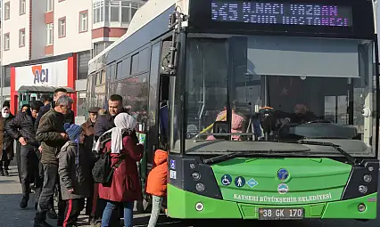 Kayseri'de hafta sonu ücretsiz ulaşım var! Peki nereden nereye