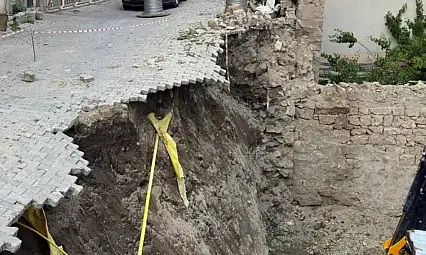 Kayseri'de heyelan: Ekipler seferber oldu