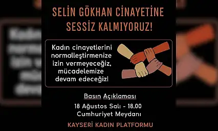 Kayseri'de kadınlar meydana çıkıyor