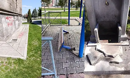 Kayseri'de kamu malına zarar verenler yandı: Tek tek tespit ediliyor!