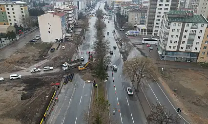 Kayseri'de kapalı olan yolda çalışmalar sürüyor!