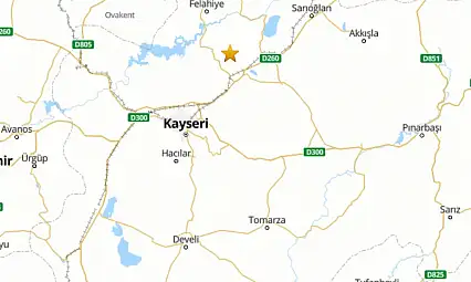 Kayseri'de korkutan sarsıntı