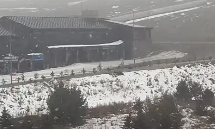 Kayseri'de o bölgeye kar yağıyor