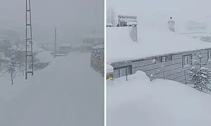 Kayseri'de o ilçenin en çok yağış alan mahallesi! Kar kalınlığı 1 metreye yaklaştı