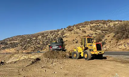 Kayseri'de o ilçenin giriş ve çıkışlarında hummalı çalışma!