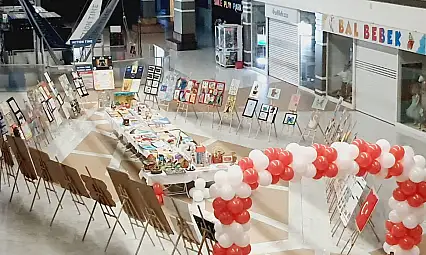 Kayseri'de öğrencilerin çalışmaları sergilendi!