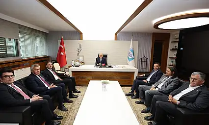 Kayseri'de önemli buluşma: Makamında ağırladı