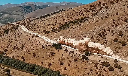 Kayseri'de patlamalı yol çalışması başladı!
