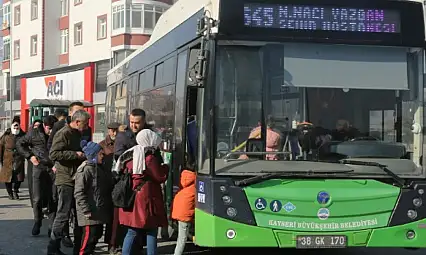 Kayseri'de sabah her şey değişecek! O hatları kullananlar dikkat