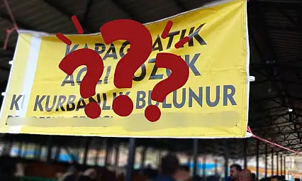 Kayseri'de şaşırtan kurbanlık afişi! Gören bir daha baktı