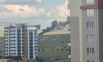 Kayseri'de siyah dumanlar yükseliyor