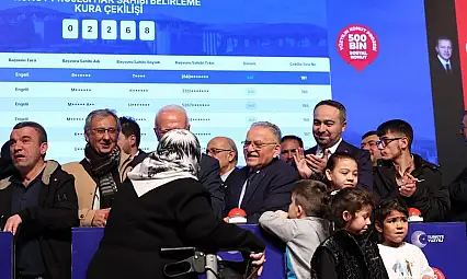 Kayseri'de TOKİ için kuralar çekildi!