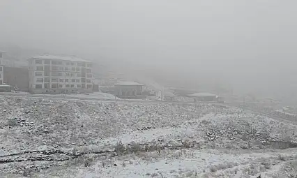 Kayseri'de yağmur yerini kara bıraktı