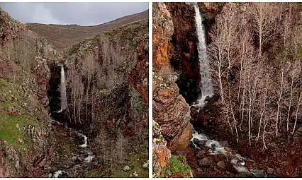 Kayseri'de yeni keşfedilen şelaleyi görmek isteyenler o bölgeye akın etmeye başladı