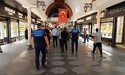Kayseri'de zabıta ekiplerinden yoğun mesaisi