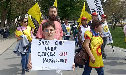 Kayseri'deki 1 Mayıs kutlamalarından renkli görüntüler